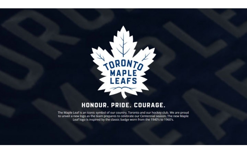 楓葉冰棍球隊全新的楓葉造型logo設(shè)計欣賞